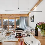 Daire Flat In Sur Ollon, Amethyste, For 4, With Two Double Beds, Balcony And 75m To Ski-train