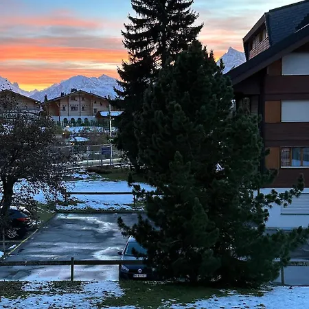 Apartment Flat In Sur Ollon, Amethyste, For 4, With Two Double Beds, Balcony And 75m To Ski-train