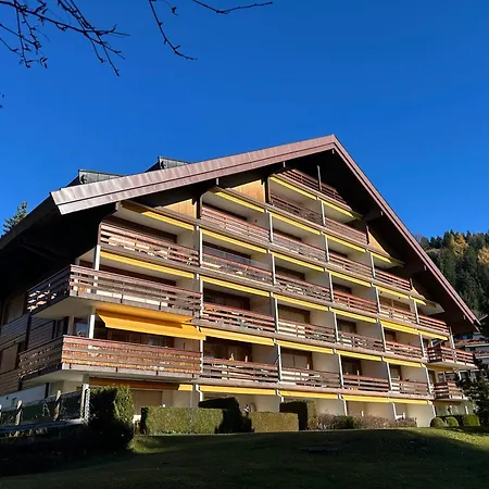 Flat In Sur Ollon, Amethyste, For 4, With Two Double Beds, Balcony And 75m To Ski-train ヴィラール・シュル・オロン