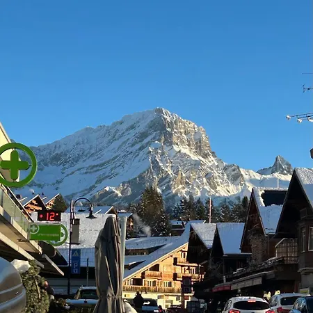 Flat In Sur Ollon, Amethyste, For 4, With Two Double Beds, Balcony And 75m To Ski-train Apartmán Villars-sur-Ollon