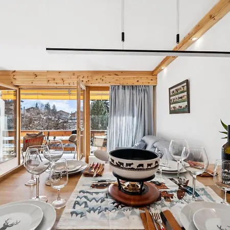 Flat In Sur Ollon, Amethyste, For 4, With Two Double Beds, Balcony And 75m To Ski-train Apartamento Villars-sur-Ollon